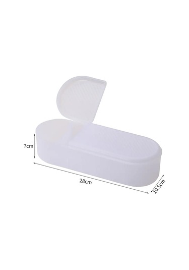 Massart Şarj Cihazları Ve Kablolar İçin Kapaklı Evrensel Düzenleyici 159391165 Beyaz