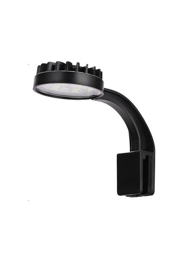 Sones 220v 5w Mavi Beyaz Akvaryum Led Klipsli Işık, 12 Led'li Usb İle Çalışan Mini Balık Tankı Işığı, Su Bitkileri, Su Çimleri Ve Küçük Tanklar İçin Siyah