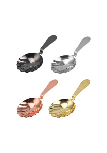 Dancemonkey Deniz Kabuğu Şeklinde Paslanmaz Çelik Süzgeç Kokteyl Gümüş