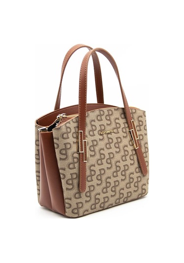 Silver&polo 1021 Kadın El Ve Omuz Çantası Bej Kremit Bej - Kiremit