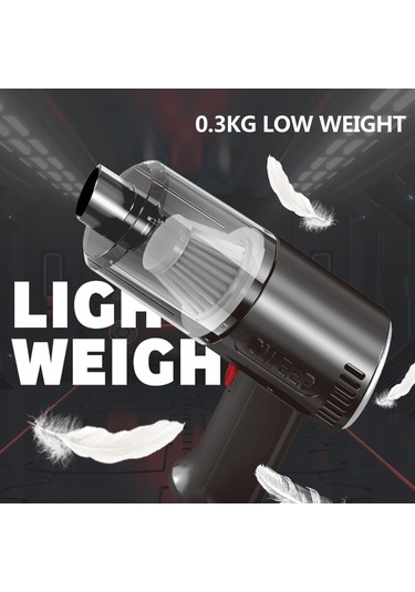 Dancemonkey 120w Güçlü Araç İçi Süpürge - Filtreli & Sessiz