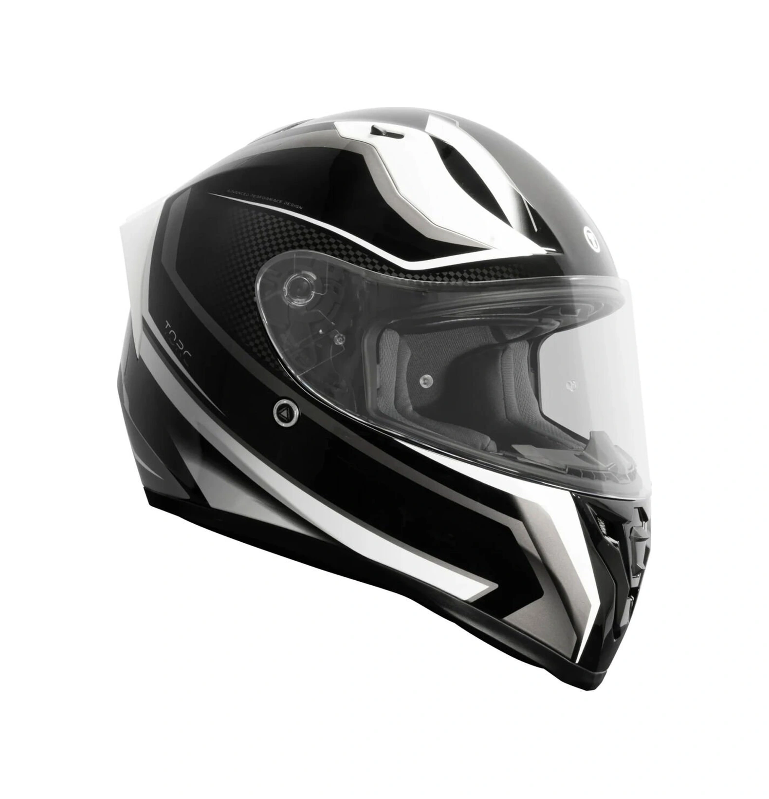 Torc T-15 Route Kapalı Motosiklet Kaskı Beyaz - Siyah