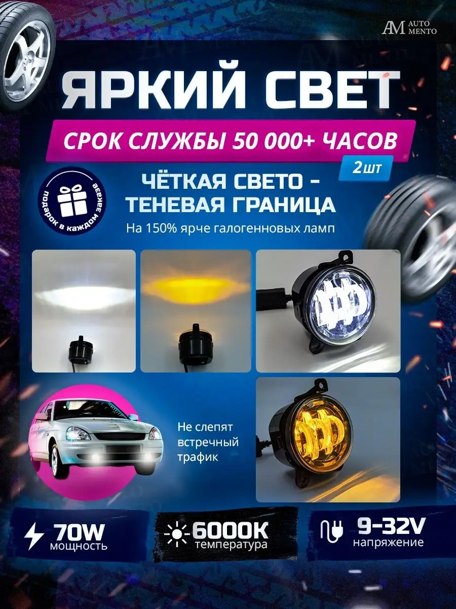 Automento Led Sis Farı Lada Priora 139131374