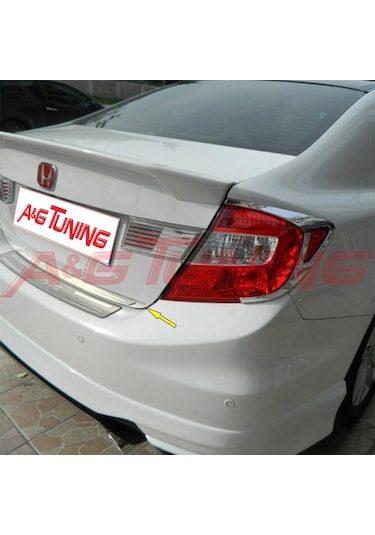 Honda Cıvıc Krom Alt Bagaj Çıtası 2012-2016 P. Çelik N11.6034
