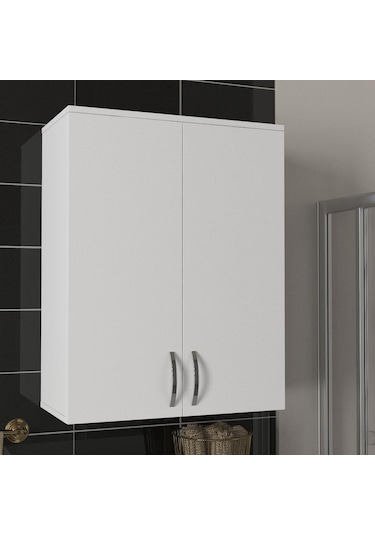 Dekorister Zoe Banyo Üst Dolabı Beyaz (274336083) Çok Renkli
