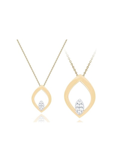 Tektaş - Sarı Altın 14 Ayar Trend Kolye N11.45931