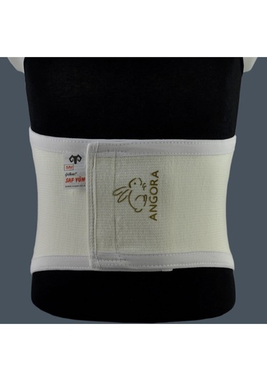 Saf Yün Ortopedik Angora Cırtlı Korse Krem