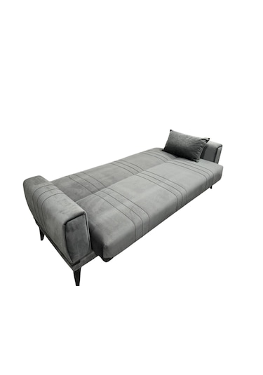 Burcu 3'lü Kanepe Sandıksız - Gri