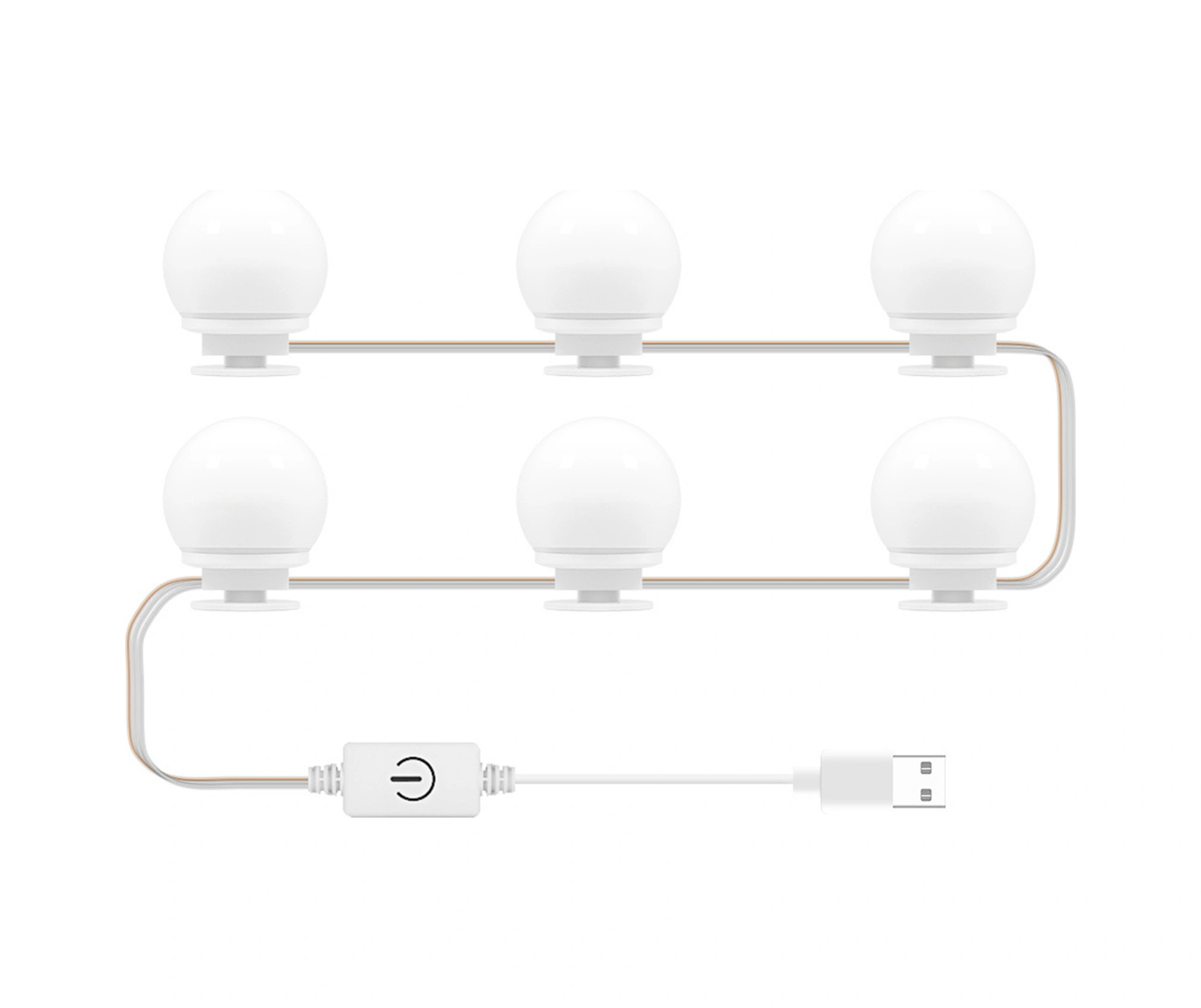 Kangvka 6 Ledlü Vanity Aydınlatması - 3 Renk Tonu, Usb Dokunmatik Kontrol, Sürekli Işıklık Regülasyonu, Makyaj Ve Banyo İçin Diğer