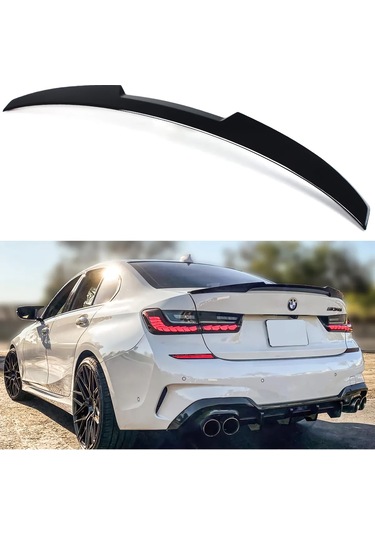 Bmw G20 M4 Bagaj Üstü Spoiler Parlak Siyah Spoyler Plastik İthal 2019-2022