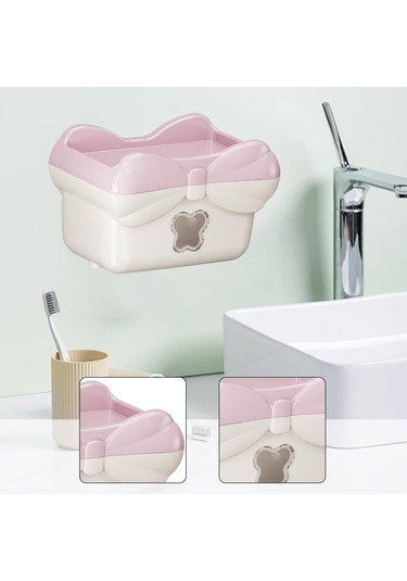 Suntek Ofis Mutfak Restoran Için Kağıt Havlu Dispenseri Duvara Pembe