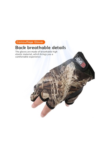 Geeksen Balıkçılık Eldiveni, Yarı Parmaklı, Hızlı Kuruyan, Kaymazsız, Nefes Alıcı, Luer Ve Kamış Taşımada El Kontrolünü Artırır