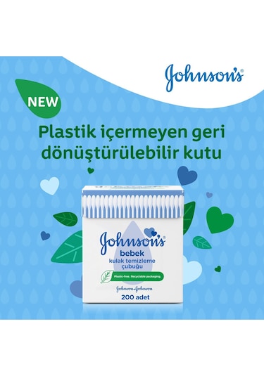 Johnson's Kulak Temizleme Pamuğu 200'lü