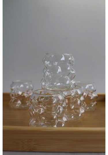 Mir 6'lı Üzüm Kahve Yanı Bardak Şeffaf