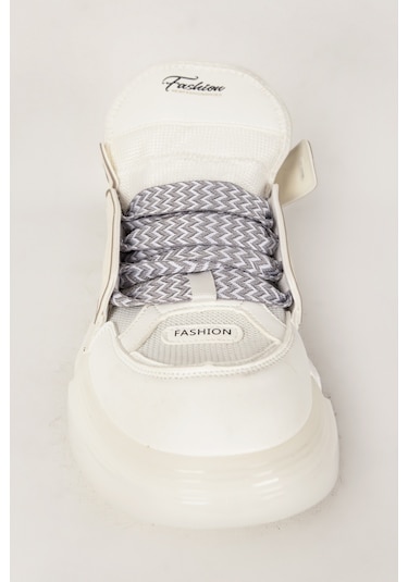 Scootland 17256 Erkek Kalın Taban Sneaker Beyaz