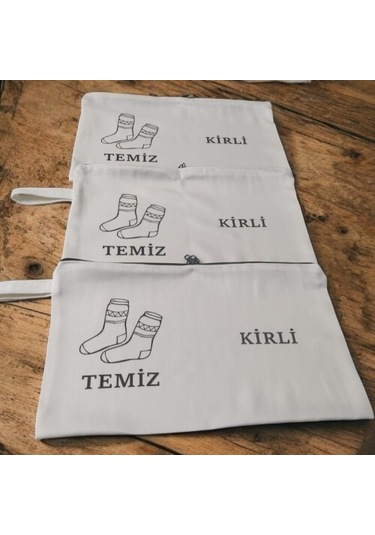 Baskılı Kirli-temiz Seyahat Çorap Torbası Çok Renkli