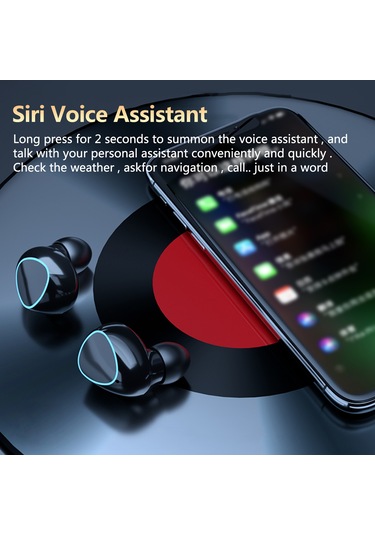 Moveevo M10 Kablosuz Kulaklık Bt5.1, Hıfı Ses, Cvc8.0+dsp Gürültü Engelleme, 220 Saat Pil Ömrü, Ipx7 Su Geçirmez, Oyun Düşük Gecikme, Led Ekranlı, Siyah Lüks Versiyon