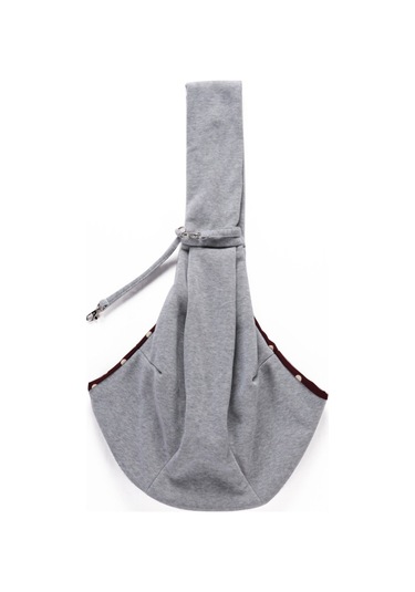 Samdoo Köpekler İçin Taşınabilir Askılı Çanta - Güvenli Ve Konforlu Seyahat, Gri Renk, 4 Kg'a Kadar Uygun