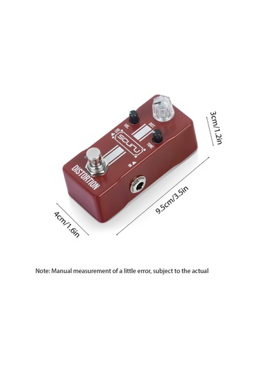 Xindoker Gitar Distortion Pedalı - Gerçek Bypass, Alüminyum Kasa, Dıst/vol/tone Kontrolleri, 6.35mm Giriş/çıkış, Vs703