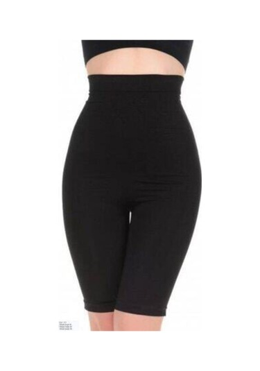 Kadın Siyah Uzun Paça Toparlayıcı Korse 2015 Siyah