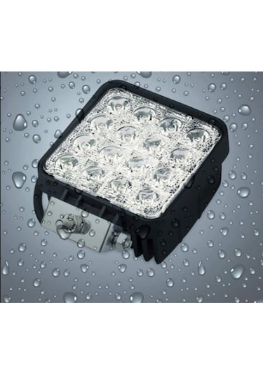 16 Led Off Road Kare Çalışma Lambası Sis Lambası 48 Watt (497763937)