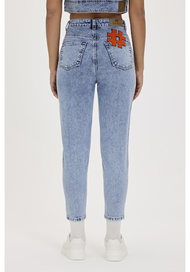 Bad Bear Ocean Blue Kadın Denim Pantolon-okyanus Mavi Açık Mavi