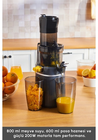 Karaca Fresh Press Slow Juicer Yavaş Sıkım Katı Meyve Sıkacağı