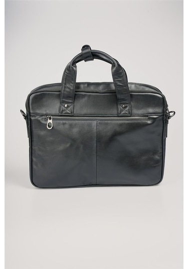 Ççs 71473 Hakiki Deri Evrak Çantası Siyah