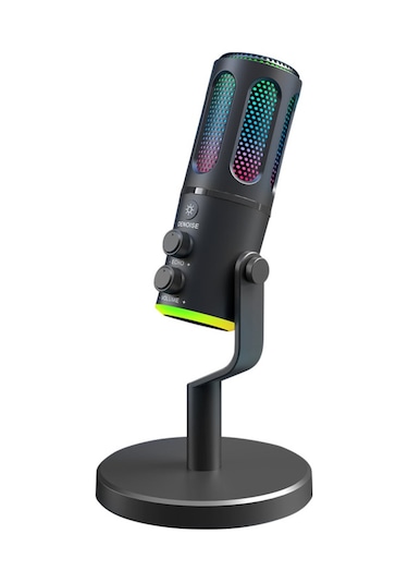 Skycıty Usb Kapasitif Mikrofon, Hemen Kullanılabilir, Rgb Işık Efekti