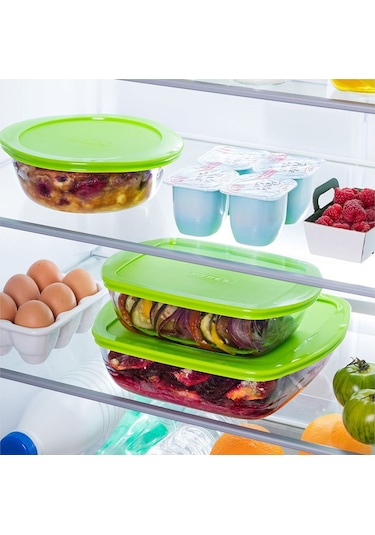 Pyrex 211P000 Kare Saklama Kabı 1 L Çok Renkli