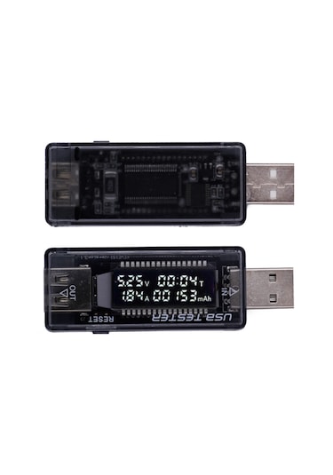 Led Ekranlı Usb Voltmetre Ampermetre Usb Şarj Kapasitesi Test Cih
