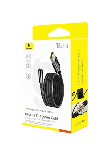 Baseus Tungsten Gold Şarj Kablosu 100w 1m Usb Type-c