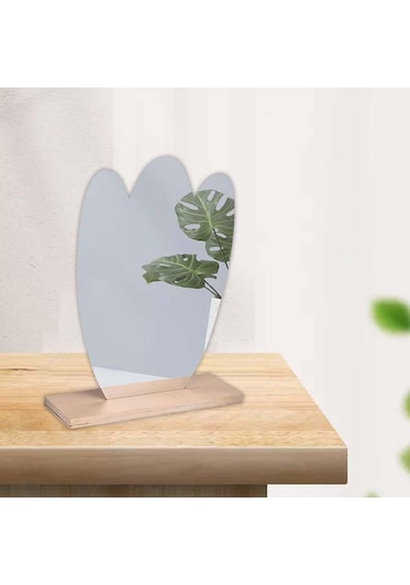 Suntek Düzensiz Estetik Akrilik Makyaj Aynası Çerçevesiz 19 Bej