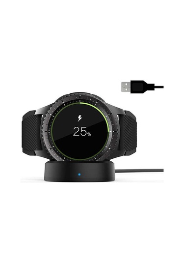 Siyah Gear S3 Usb Şarj Kablosu-zore