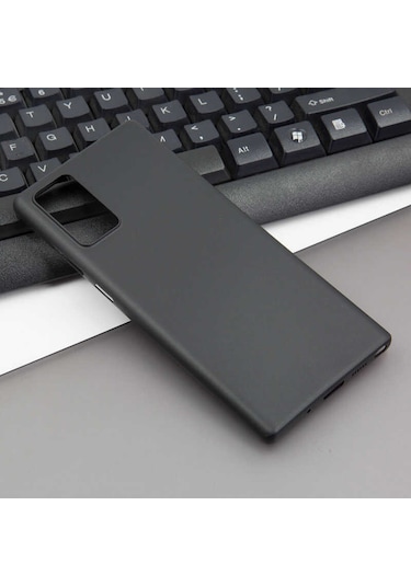 Kilifone - Samsung Uyumlu Galaxy Note 20 - Kılıf 1.kalite Mat Ultra İnce Pp Silikon - Siyah