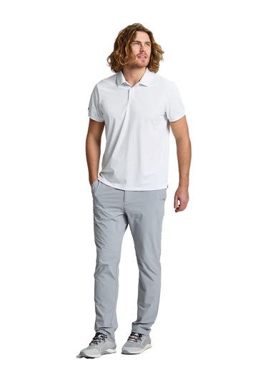 Slam Slam Tech Pique Polo Ss Erkek Beyaz Tişört W02 Beyaz