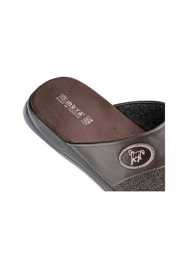 Muya Hector Anatomik Taban Erkek Ev Terliği Kahverengi