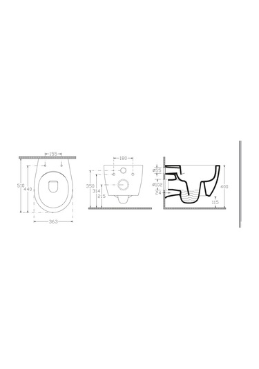 İsvea Cleanwash Entegre Musluklu Asma Klozet + Yavaş Kapak