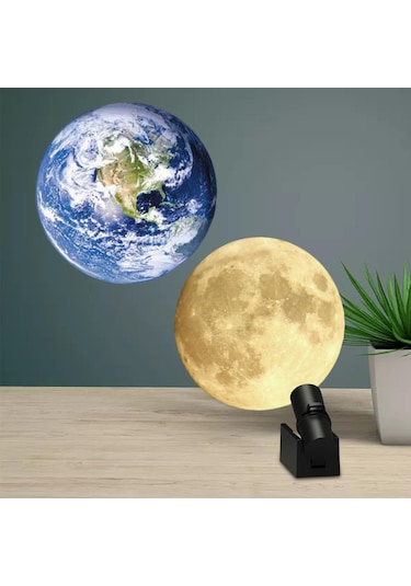 Homyl Projektör Işığı Usb Powered Dünya-ve-ay-lensi Dünya Ve Ay Lensi Diğer