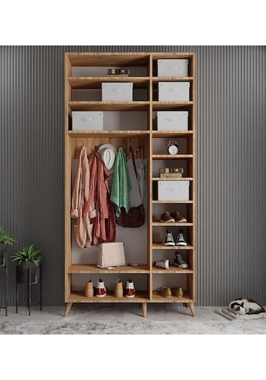 Açelya Portmanto Vestiyer Çam Beyaz 135 cmM5