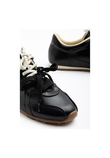 Daxtors Rs05 Günlük Ortopedik Kadın Sneaker Spor Ayakkabı Siyah