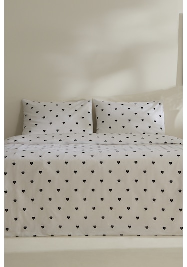 Karacahome Sarah Anderson Amour Çift Kişilik Nevresim Takımı Siyah