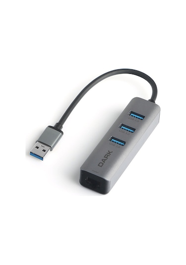 Dark Dk-Ac-Usb332Gl Usb Type-A To Rj45 Gigabit Ethernet ve 3Xusb