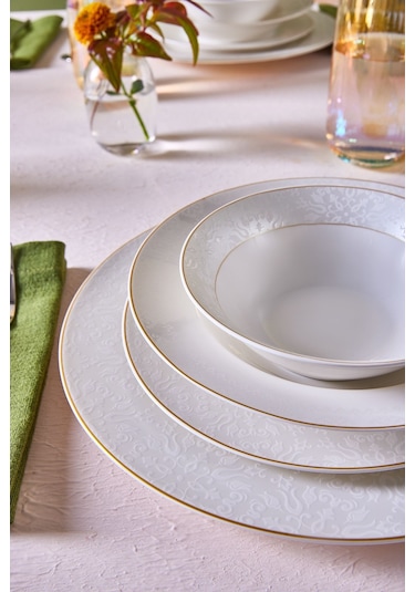 Karaca  Forever Bone June 24 Parça 6 Kişilik Yemek Takımı