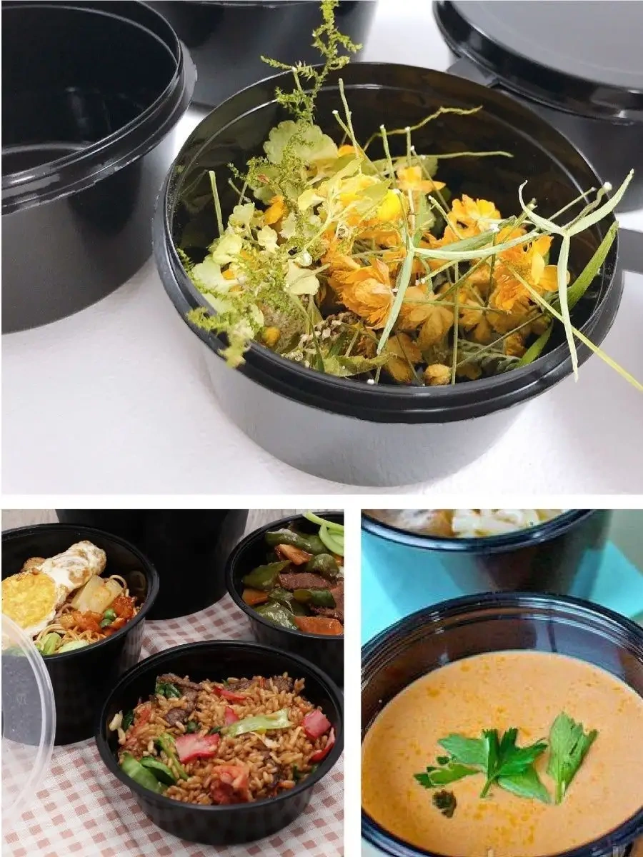 Make&pack Tek Kullanımlık Plastik Kaplar Kapaklı 500 Ml 25 Adet 29017099 100 adet