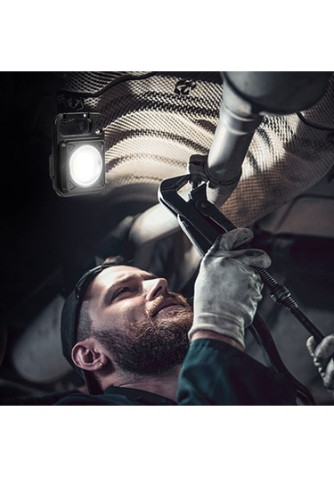 Reedark Alüminyum Anahtar Zinciri Işığı, Cob 6w, 4 Mod, Usb Hızlı Şarj, Manyetik Ve Çift Uçlu, Acil Ve Çalışma Işığı Kırmızı Kırmızı