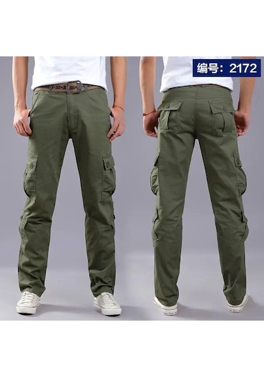 2024 Yeni Erkek Çoklu Cepli Kargo Pantolonu, Gevşek Düz Bacak Açık Hava Çalışma Pantolonu, Erkekler İçin Büyük Boy Askeri Pantolon Kahverengi 2024 Yeni Erkek Çoklu Cepli Kargo Pantolonu, Gevşek Düz Bacak Açık Hava Çalışma Pantolonu, Erkekler İçin Büyük Boy Askeri Pantolon Kahverengi