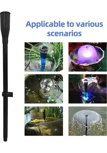 Pazly 15w Renkli Led Dalgıç Pompası, 9 Nozul, Akvaryum Bahçe İçin