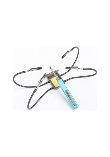 Xurunkeji Ts101 Ts80p Sh72 İçin 4 Adet Metal Esnek Kol İle Evrensel Üçüncü Yardımcı Eller Lehimleme Yardım Aracı Pcb Kartı Tutucu