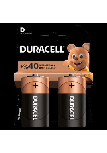 Duracell D Boy Alkalin Büyük Pil 2Li  Blister